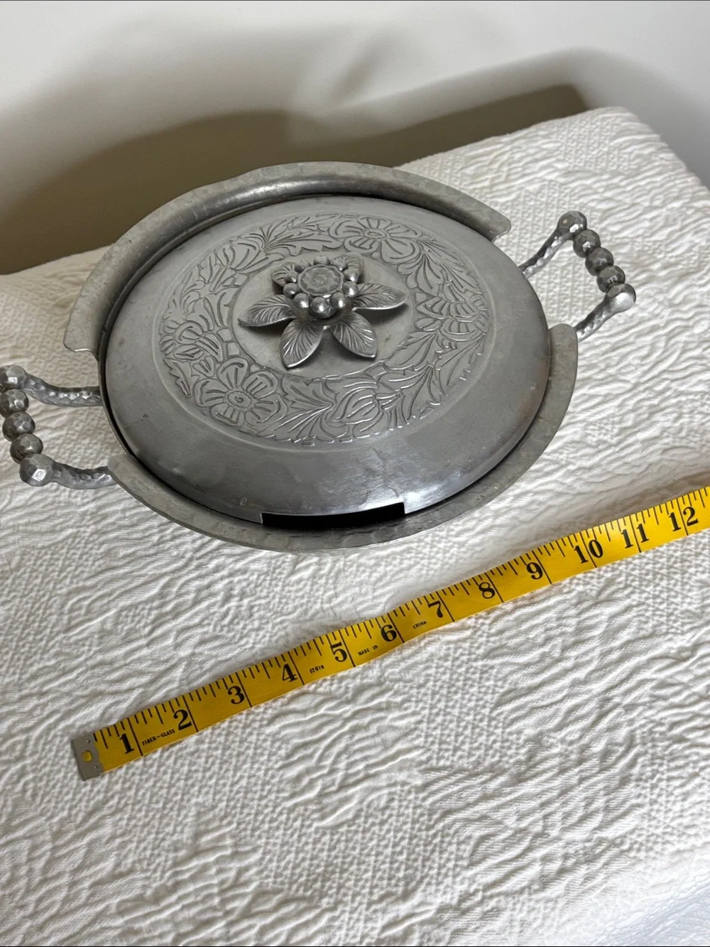 Hand Forged Everlast Metal Hammered Aluminum Covered Casserole Dish